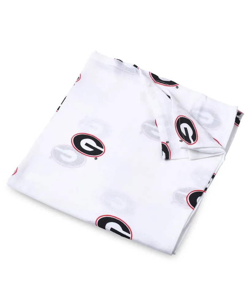 Infant White Georgia Bulldogs 47'' x 47'' Muslin Swaddle Blanket