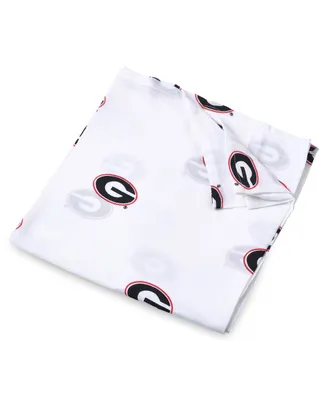 Infant White Georgia Bulldogs 47'' x 47'' Muslin Swaddle Blanket