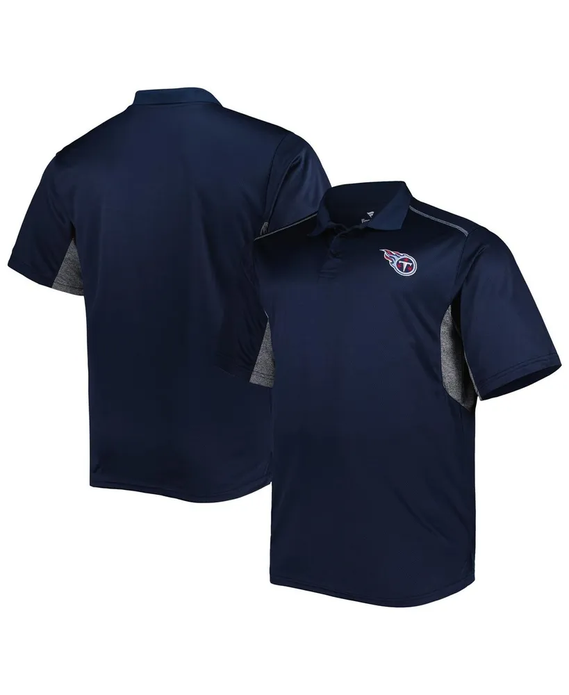 Men's Navy Tennessee Titans Big and Tall Team Color Polo Shirt