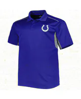 Men's Royal Indianapolis Colts Big and Tall Team Color Polo Shirt