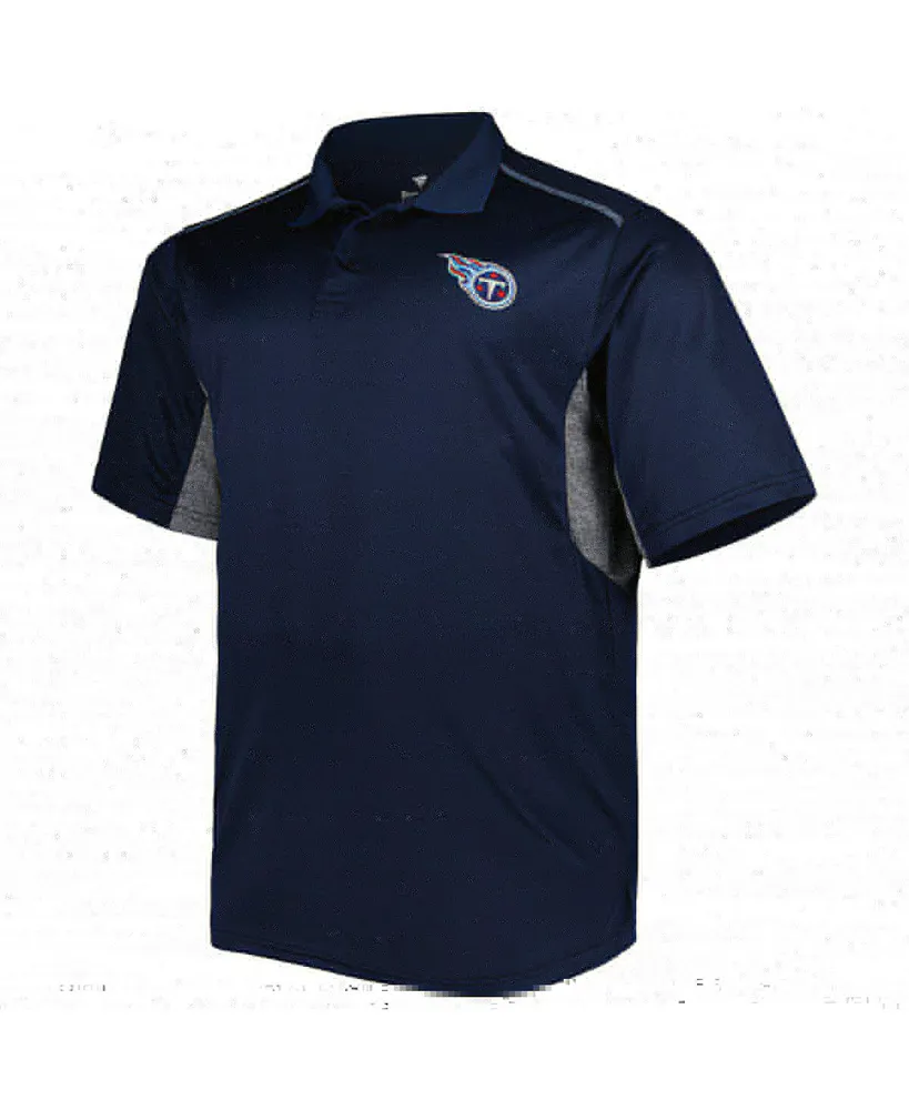 Men's Navy Tennessee Titans Big and Tall Team Color Polo Shirt