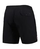Men's Mitchell & Ness Black New England Patriots Team Essentials Nylon Shorts