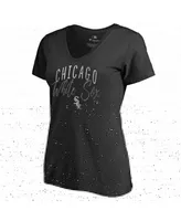 Women's Fanatics Black Chicago White Sox Graceful V-Neck T-shirt