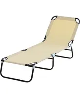 Outsunny Portable Outdoor Sun Lounger