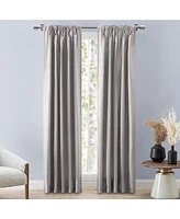 Ricardo Grasscloth 2/Way Pinch Pleated w/Back Tabs Pair Curtain 100"W x 96"L