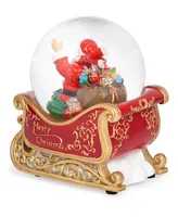 5.75" H Musical Sleigh Base with Santa