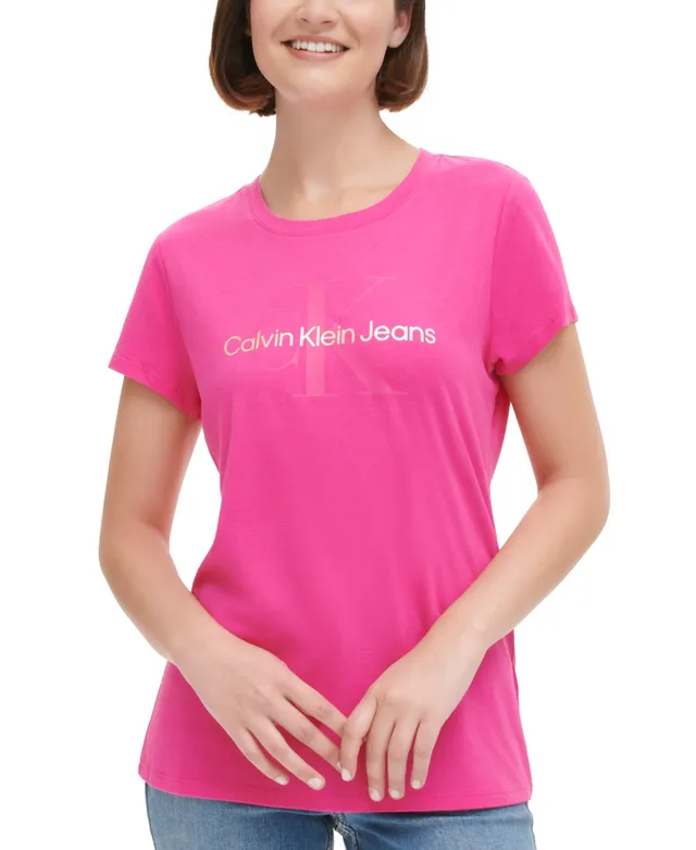 Calvin Klein Jeans T-Shirt Women\'s | Iconic Mall Hawthorn Short-Sleeve Monogram Logo
