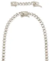 Kendra Scott Rhodium-Plated Cubic Zirconia Tennis Necklace, 16" + 1" extender