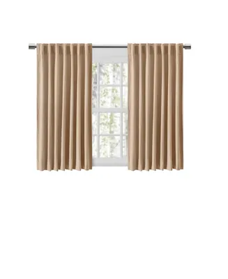 Ricardo Chevron 80C/20P Sustainable Unlined Rod Pocket w/Back Tabs Curtain Panel 48"W x 54"L