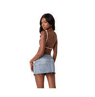 Edikted Women's Textured Cut Out Bodysuit