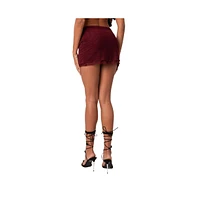 Ariyah mesh mini skirt