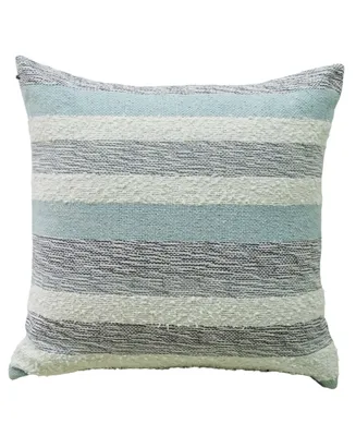 Vibhsa Linden Street Handwoven Textured Stripe Decorative Pillow, 20" x 20"