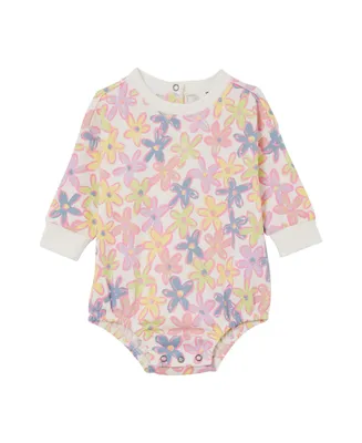 Cotton On Baby Girls Sally Sweatshirt Bodysuit With Graphics