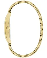 Caravelle designed by Bulova Men's Dress Gold-Tone Stainless Steel Expansion Bracelet Watch 30mm - Gold