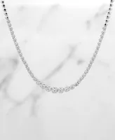 Diamond Graduated 17" Tennis Necklace (1 ct. tw) in 14k White Gold or 14k Yellow Gold, Created for Macy's