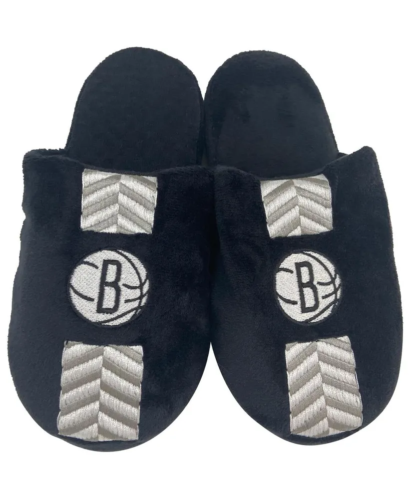 Youth Boys and Girls Foco Brooklyn Nets Team Stripe Slippers