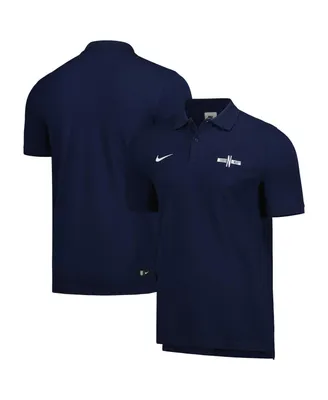 Men's Nike Blue England National Team Pique Polo Shirt