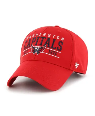 Men's '47 Brand Red Washington Capitals Centerline Mvp Adjustable Hat