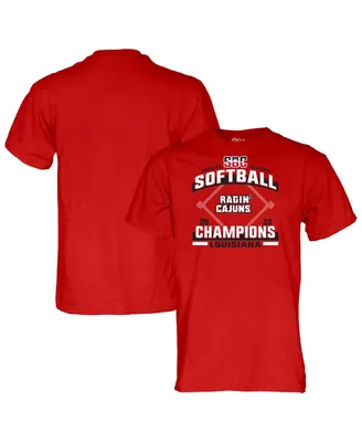 Men's Blue 84 Cardinal Louisiana Ragin' Cajuns 2023 Sun Belt Softball Regular Season Champions T-shirt