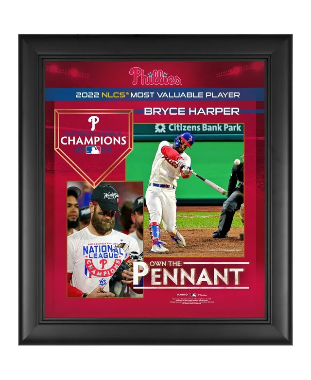 Bryce Harper Philadelphia Phillies Fanatics Authentic Framed 15 x 17 2022  National League Championship Series MVP Collage