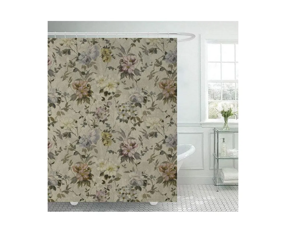 Designers Guild Carrara Fiore Cameo Shower Curtain, 72" x 72"