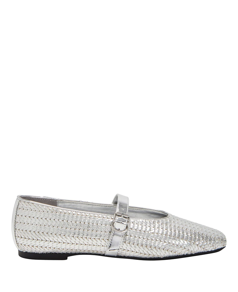 Katy Perry Women's The Evie Mary Jane Woven Flats