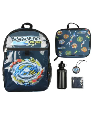 Beyblade Burst Spinner Tops Backpack Lunch Bag Water Bottle Ice Pack 5 Pc Mega Set
