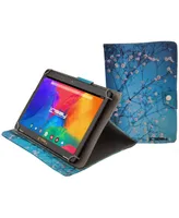 Linsay New 10.1" Tablet Octa Core 128GB Bundle with Spring Flowers Case Newest Android 13