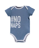 Hudson Baby Baby Boys Hudson Cotton Bodysuits 3pk, Like A Boss, Months