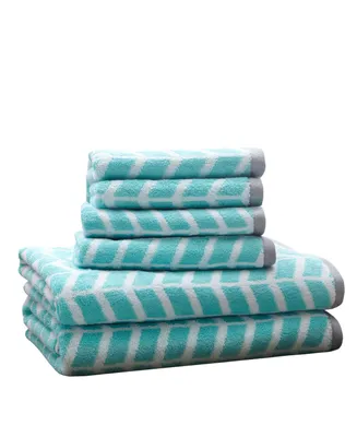 Intelligent Design Nadia Jacquard Cotton 6-Pc. Bath Towel Set