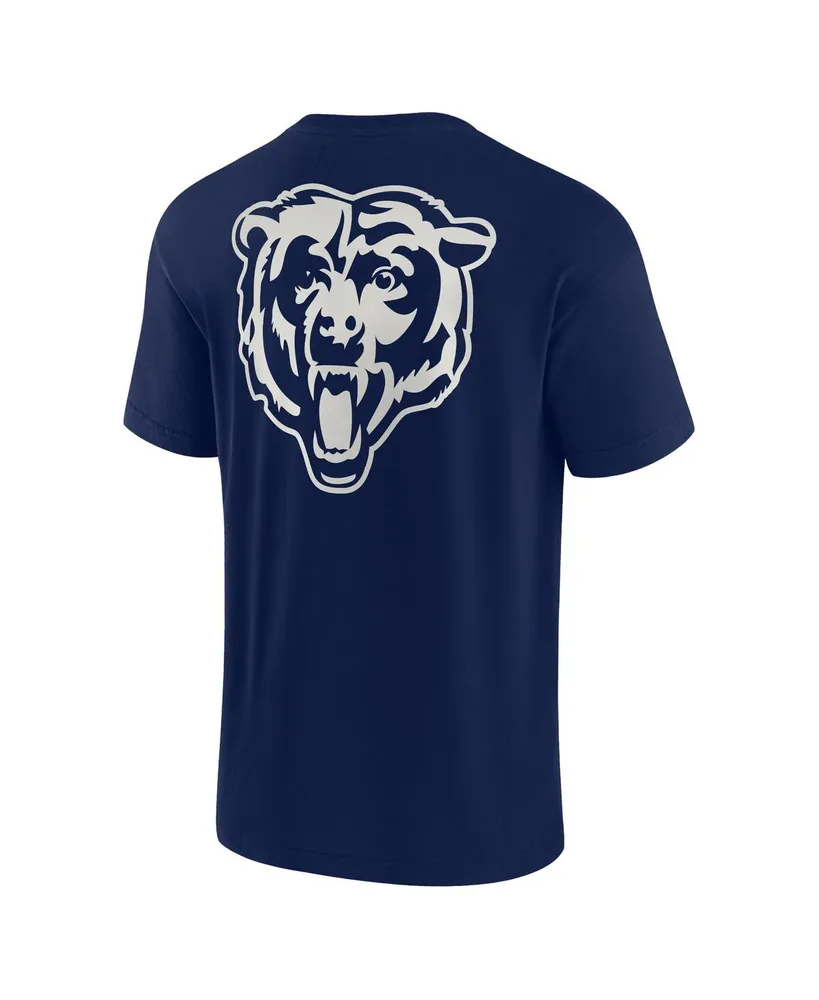 Men's and Women's Fanatics Signature Navy Chicago Bears Super Soft Short Sleeve T-shirt