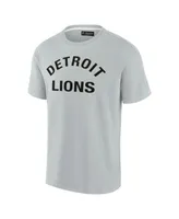 Men's and Women's Fanatics Signature Gray Detroit Lions Super Soft Short Sleeve T-shirt