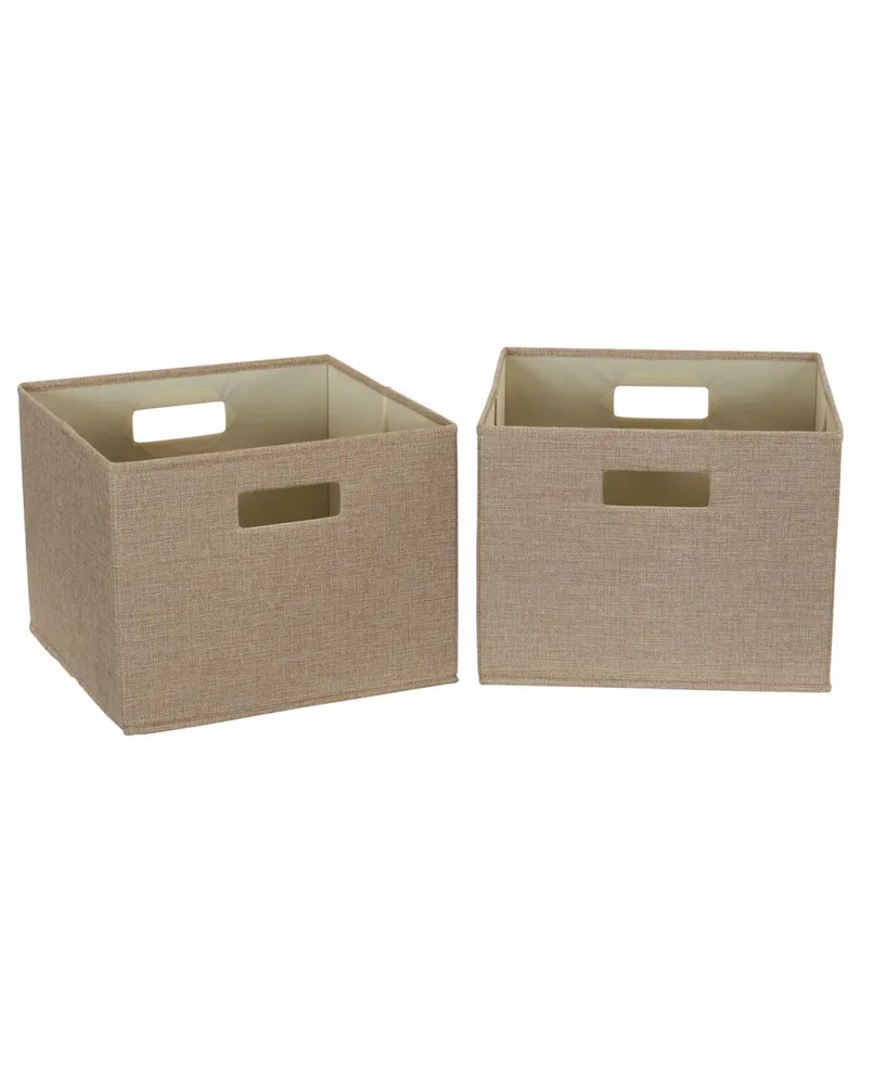 Open Bin, Set of 2, Latte