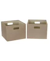 Open Bin, Set of 2, Latte