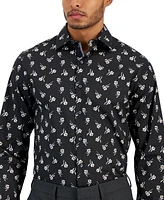 Bar Iii Men's Slim-Fit Liria Floral Dress Shirt, Created for Macy's