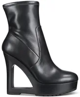 Aaj By Aminah Ava Low Platform Wedge Boots