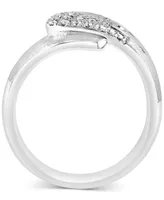 Effy Diamond Staircase Cluster Statement Ring (1/5 ct. t.w.) in Sterling Silver