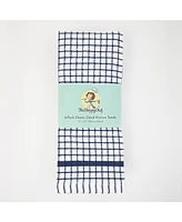 Sloppy Chef Classic Checkered Kitchen Towels (Pack of 6), 100% Cotton, 15x25 in.