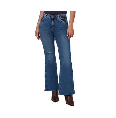 Women's Bradly-dis Mid Rise Flare Jeans