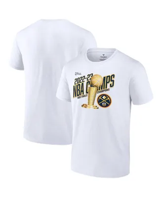 Men's Fanatics White Denver Nuggets 2023 Nba Finals Champions Floater Trophy T-shirt
