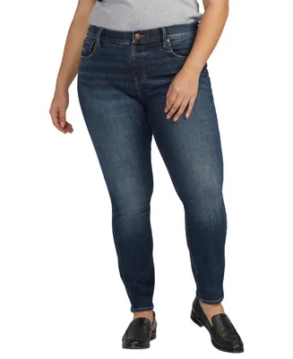 Jag Plus Size Maya Mid Rise Skinny Leg Jeans