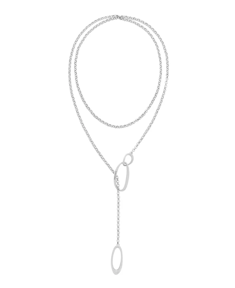 Calvin Klein Women's Stainless Steel Oval Chain Necklace