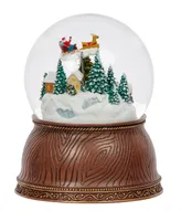 5.7" H Musical Santa, Town Dome