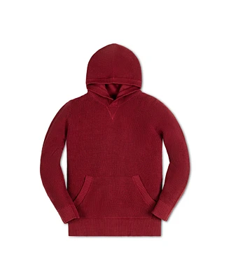 Hope & Henry Boys Organic Hooded Pullover Sweater