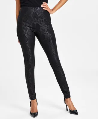 I.n.c. International Concepts Snake-Print Skinny Pants, Created for Macy's