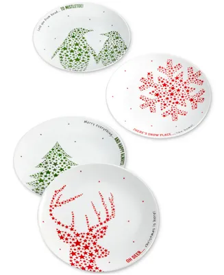 The Cellar Holiday Salad Plates, Set of 4, Created for Macy's