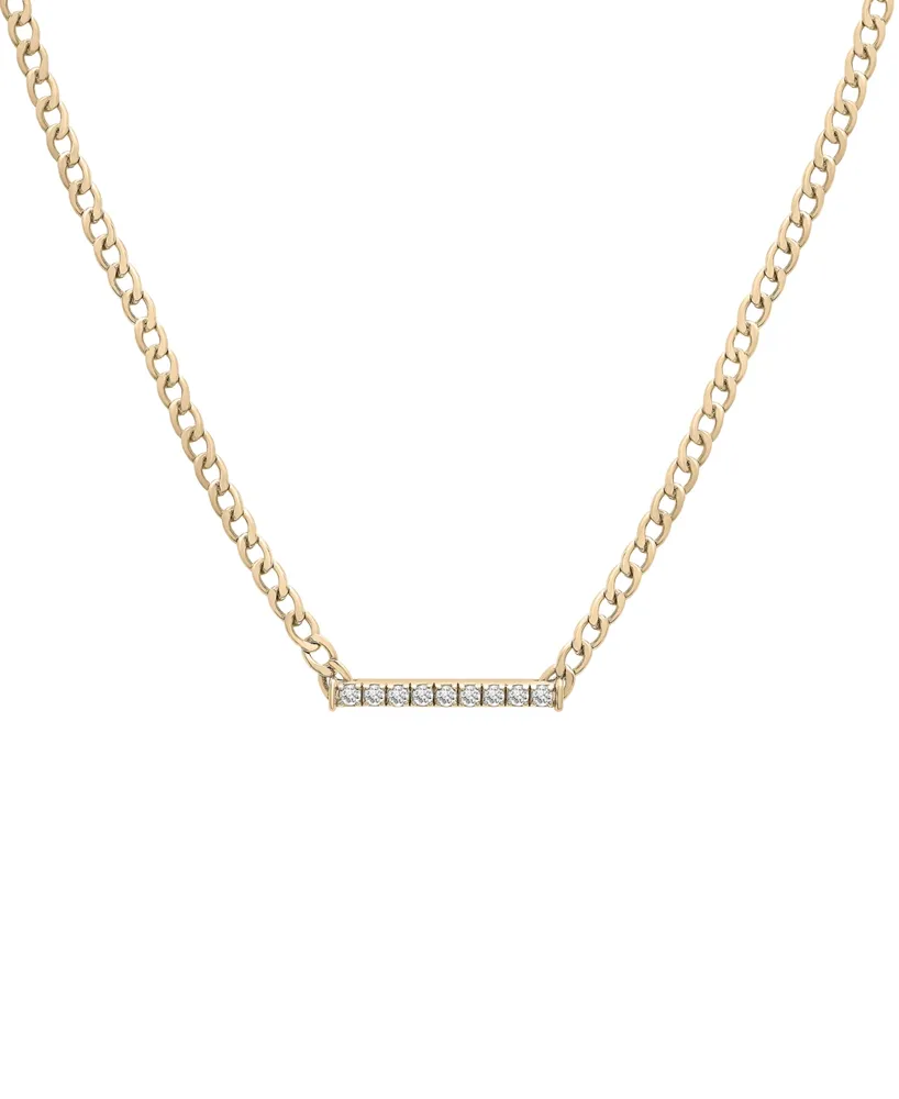 Audrey by Aurate Diamond Bar 18" Pendant Necklace (1/6 ct. t.w.) in Gold Vermeil, Created for Macy's