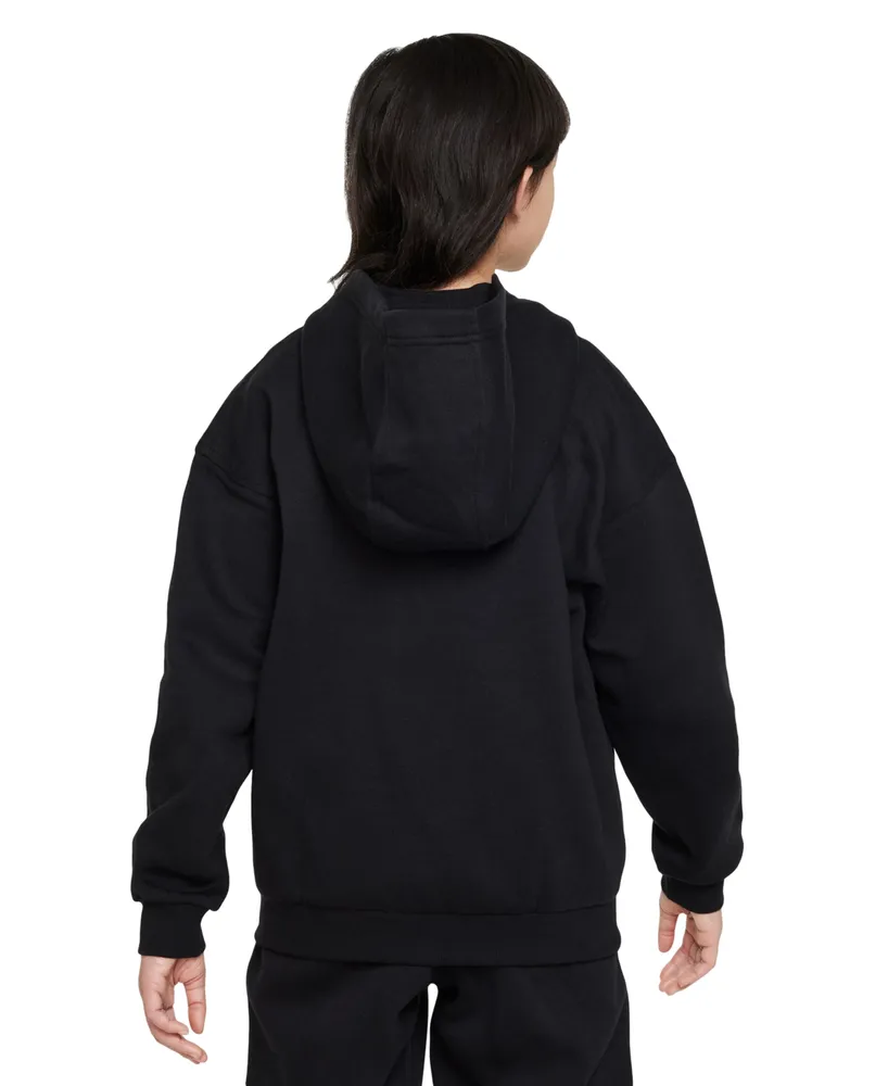 Nike Sportswear Girls' Club Fleece Oversized Full-Zip Hoodie