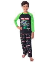 Monster Jam Boys Grave Digger Truck Shirt And Pants Pajama Set