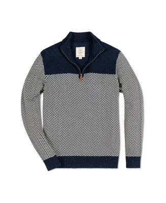 Hope & Henry Men's Half Zip Pullover Sweater